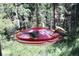 Hummingbird feeder attracting multiple hummingbirds at 25257 Snyder Ave, Conifer, CO 80433