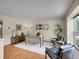 Functional home office with a sleek desk, stylish chairs, and a serene ambiance, enhancing work from home experience at 312 Allen St, Golden, CO 80401