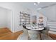 Bright dining room with stylish table setting and decorative shelving at 756 Kalamath St, Denver, CO 80204