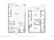 Floorplans showcasing the layout of both floors at 3101 Blake St # 309, Denver, CO 80205