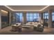 Spacious living room featuring a comfortable seating area, large windows offering city views, and stylish decor at 185 Steele St # 503, Denver, CO 80206