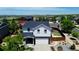 Aerial view of the home with a putting green in the backyard at 25097 E Lake Dr, Aurora, CO 80016
