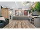 Finished basement featuring a large screen and theater seating at 9821 Bucknell Ct, Highlands Ranch, CO 80129