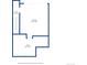 Detailed floor plan outlining the layout of the basement floor including garage, utility, and hall at 6404 Silver Mesa Dr # E, Highlands Ranch, CO 80130