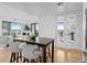 Bright and airy kitchen connected to the living area and showcasing modern fixtures, and city views at 1750 Wewatta St # 1501, Denver, CO 80202
