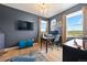 Comfortable home office with natural light, a desk, and storage for a productive workspace at 15020 Cast Pebble Cir, Parker, CO 80134