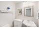 Half-bathroom with charming fixtures and modern decor at 401 N Columbine St, Golden, CO 80403