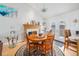 Cozy dining area featuring a fireplace and access to the backyard at 401 N Columbine St, Golden, CO 80403