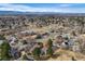 Aerial view showcasing the property's location in a well-established neighborhood at 1579 W Briarwood Ave, Littleton, CO 80120