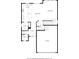 Floorplan displaying the home's open concept kitchen, dining area, living room, and garage on one level at 10983 Uvalda St, Commerce City, CO 80022