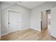 Bright bedroom with wood floors, and closet at 3908 Mariposa St, Denver, CO 80211