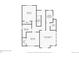 Second floor floorplan featuring two bedrooms, a primary bedroom, two bathrooms, and closets at 3908 Mariposa St, Denver, CO 80211