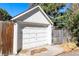 Detached garage with ample storage space and convenient access from the backyard at 4110 Yates St, Denver, CO 80212