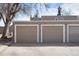 Attached garages providing secure parking and additional storage space for residents at 9695 E Kansas Cir # 44, Denver, CO 80247
