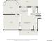 Detailed first floor plan highlighting the kitchen, sunroom, patio, living room, foyer, garage, and porch at 55 S Flower St, Lakewood, CO 80226