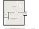 Detailed floor plan of the lower level highlighting utility room and storage with hardwood floors at 55 S Flower St, Lakewood, CO 80226