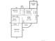 Detailed floor plan showcasing the layout, dimensions, and room placements of the home, including a porch and patio at 3629 W Custer Pl, Denver, CO 80219