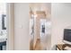 Hallway provides access to bathroom, main bedroom and home office at 1441 N Humboldt St # 302, Denver, CO 80218