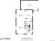 Floorplan of the first floor showing the layout of the living room, dining area, kitchen, and garage at 1334 Carriage Dr, Longmont, CO 80501