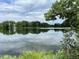 Scenic view of the community pond reflecting lush greenery and a peaceful, cloudy sky at 10842 W Evans Ave # 34, Lakewood, CO 80227