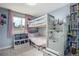 Unique bunk beds with storage on a patterned rug, creating a playful ' space at 1705 Lewis St, Lakewood, CO 80215