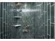 Custom tiled shower with shelving at 863 S Dudley St, Lakewood, CO 80226