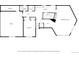 Floor plan showcasing the layout of a basement with a garage, bedroom, bathroom, laundry and recreational room at 207 County Road 65, Evergreen, CO 80439