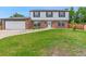 Charming two-story home with a well-manicured lawn and inviting curb appeal at 9451 W Hialeah Pl, Littleton, CO 80123