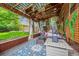 Outdoor patio with string lights, seating, and a covered roof at 3044 W 40Th Ave, Denver, CO 80211