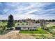 Charming single-story house with an attached garage and a well-manicured front lawn at 16816 E Costilla Ave, Foxfield, CO 80016