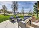 Outdoor patio featuring comfortable seating, perfect for entertaining or relaxing outdoors at 16816 E Costilla Ave, Foxfield, CO 80016
