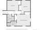 Second level floor plan includes bedrooms and bathrooms at 12173 W 68Th Ave, Arvada, CO 80004