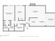 Detailed floorplan showcasing layout with room names and dimensions including living room, bedrooms, and covered patio at 6490 S Dayton St # L02, Englewood, CO 80111