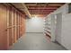 Unfinished basement with concrete floor and exposed ceiling is ready to be finished at 245 S 13Th Ave, Brighton, CO 80601