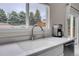 Kitchen features a stainless steel faucet, quartz counters, and a modern coffee maker at 10540 Tracewood Cir, Highlands Ranch, CO 80130