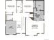 Second floor layout showing the loft, bedrooms 3 & 4, deluxe owner's bath and owner's bedroom at 661 Split Rock Dr, Erie, CO 80516