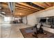 Spacious unfinished basement perfect for a home gym and storage at 22725 E Ottawa Pl, Aurora, CO 80016