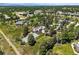 An aerial view of the property shows the house nestled among mature trees and other houses at 4 Greenridge Rd, Greenwood Village, CO 80111