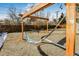 Relaxing outdoor space featuring a colorful hammock suspended from a pergola at 951 S Fulton St, Aurora, CO 80247