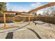 Outdoor space showcasing multiple hammocks suspended between posts, creating a relaxing retreat at 951 S Fulton St, Aurora, CO 80247