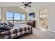 Spacious main bedroom with ensuite bathroom and stunning views at 229 High Meadows Loop, Elizabeth, CO 80107