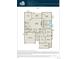 Detailed floorplan showcasing the layout of the home including the gathering room, kitchen, bedrooms, and garage at 8440 Silverton Ln, Littleton, CO 80125
