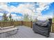 Private deck with mountain views and grill at 10518 Christopher Dr, Conifer, CO 80433