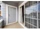 Private balcony with sliding glass doors and exterior access at 5255 Memphis St # 917, Denver, CO 80239