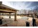 Community pool and patio area with covered seating at 5255 Memphis St # 917, Denver, CO 80239