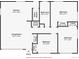 Detailed floor plan showcasing the layout of the kitchen, bedrooms, living room, and bathroom at 8511 Cherry Ln, Westminster, CO 80031
