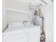 Laundry area equipped with a washing machine, dryer, and water heater at 2007 S Balsam St, Lakewood, CO 80227