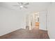 Unfurnished bedroom leading to bathroom and closet showcases the space and potential at 9222 E Arbor Cir # L, Englewood, CO 80111