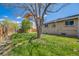 Spacious backyard featuring a mix of grassy areas and shade from mature trees, suitable for outdoor recreation at 2090 Irving St, Denver, CO 80211
