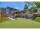 Well-maintained backyard featuring a putting green and covered patio area, ideal for relaxation and entertainment at 2090 Irving St, Denver, CO 80211